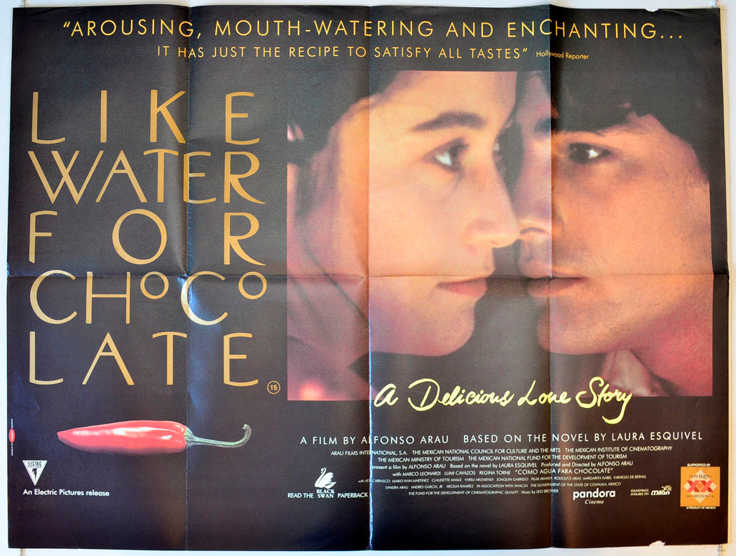 Like Water For Chocolate (a.k.a. Como agua para chocolate) Original British Quad Poster - Movie Poster