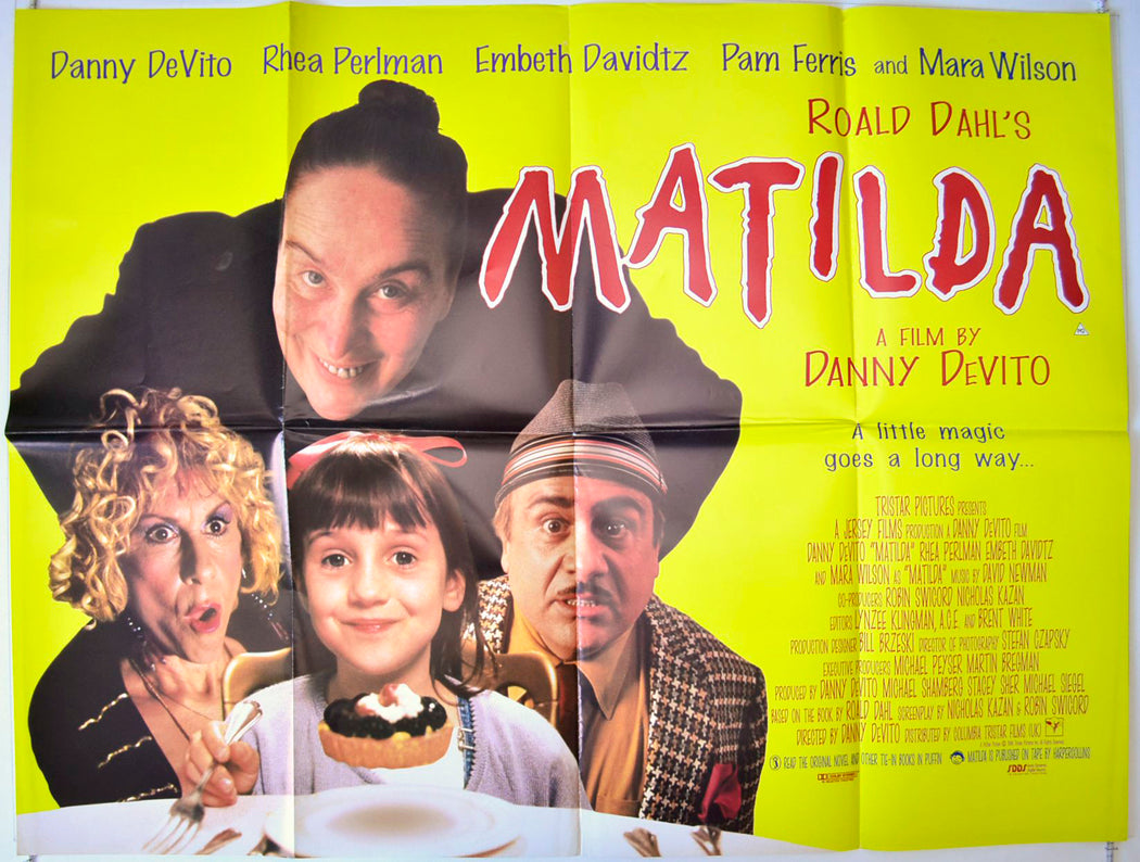Matilda Original British Quad Poster - Movie Poster