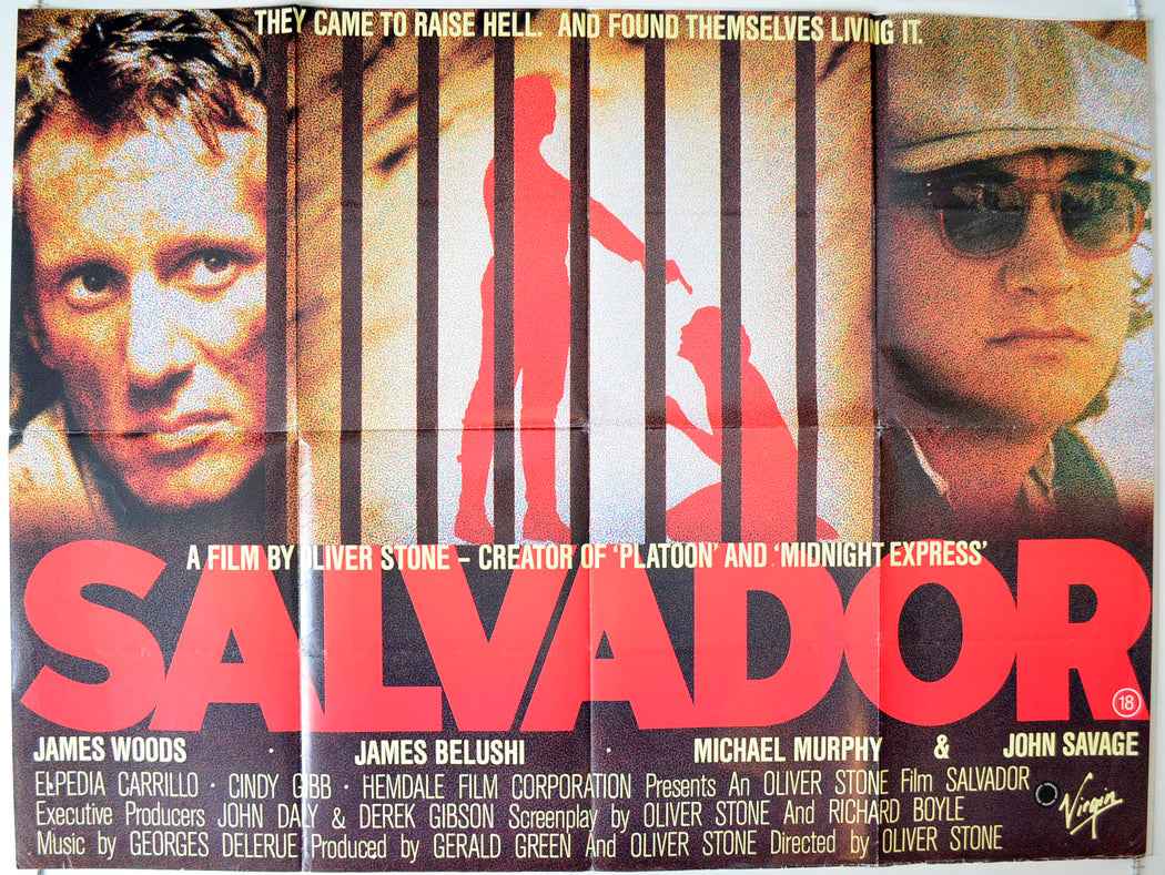 Salvador Original British Quad Poster - Movie Poster