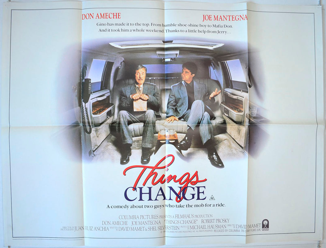 Things Change Original British Quad Poster - Movie Poster