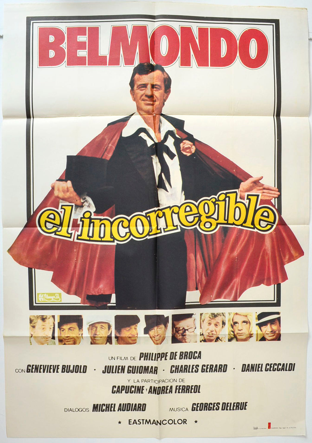 El Incorregible (a.k.a. L’Incorrigible) Original Spanish One Sheet Poster - Movie Poster