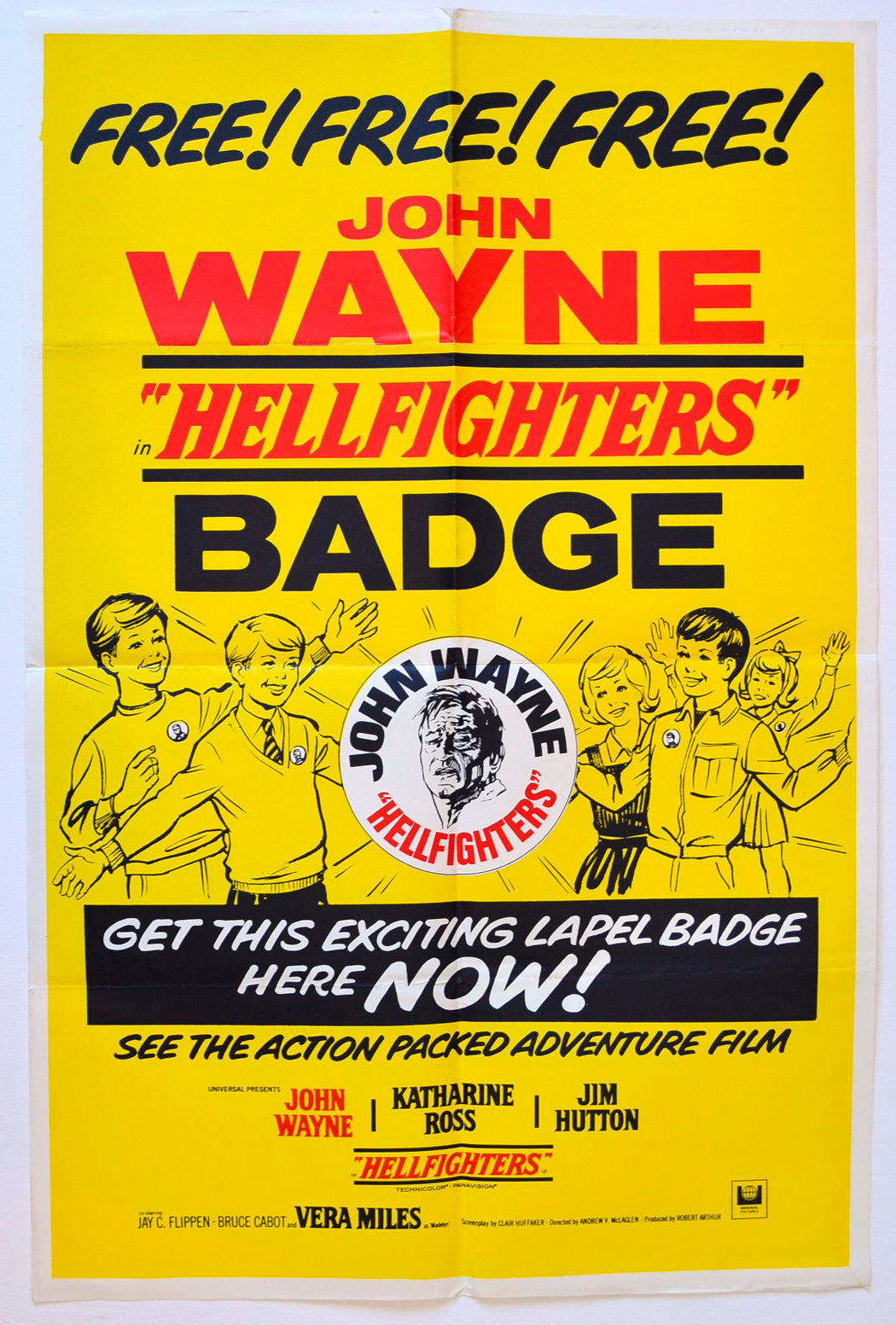 Hellfighters (Badge Promotion Double Crown) Original Double Crown Poster - Movie Poster