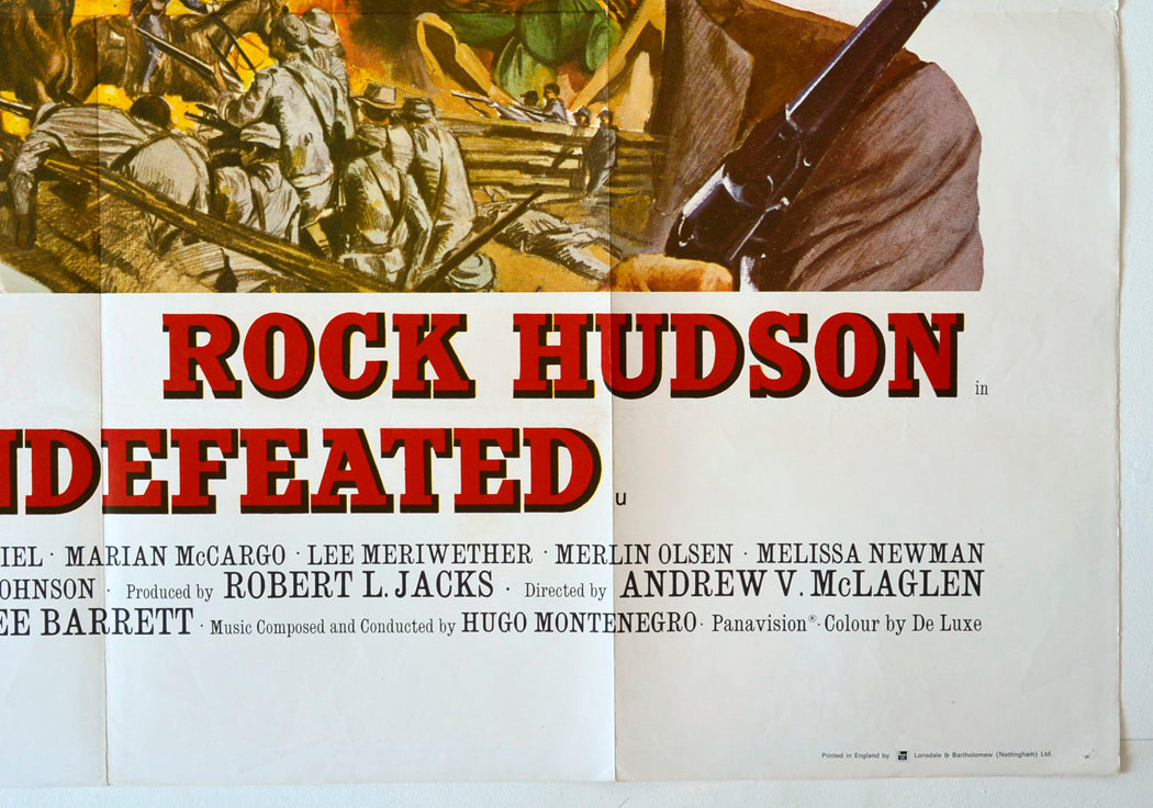 “The Undefeated” Original British Quad Poster - Movie Poster