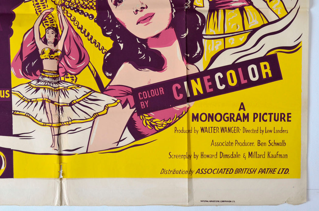 “Aladdin And His Lamp” Original British Quad Poster - Movie Poster