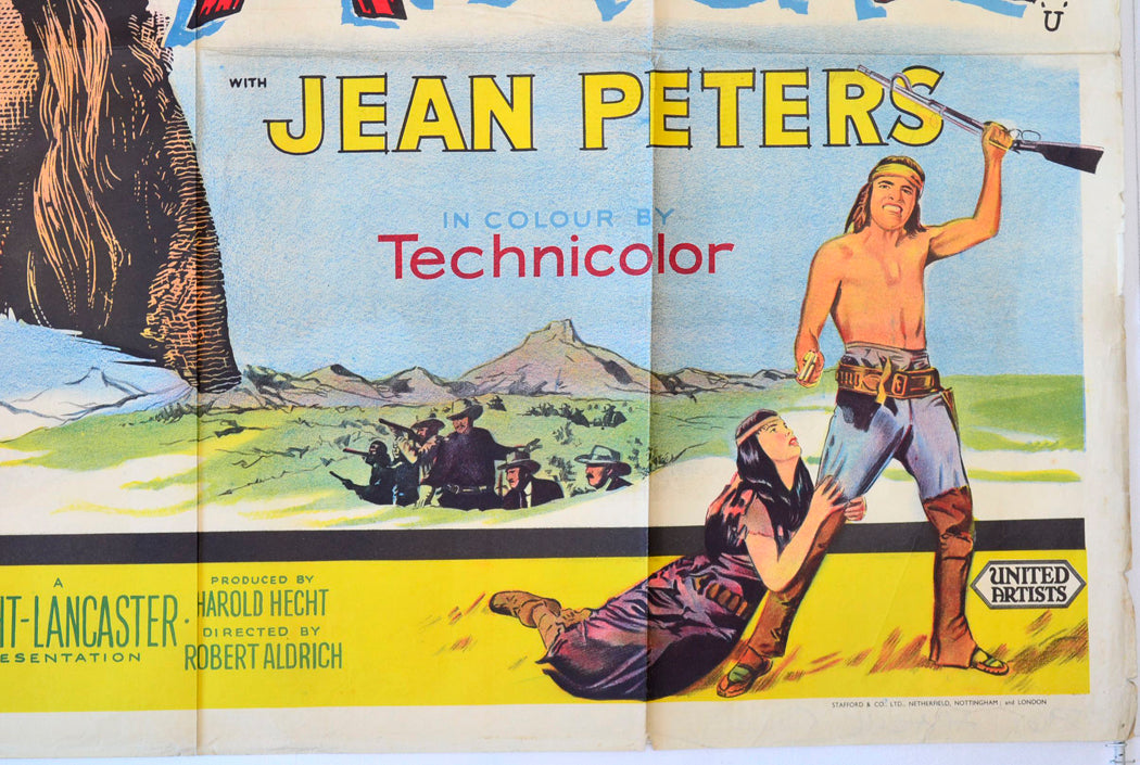 “Apache” Original British Quad Poster - Movie Poster