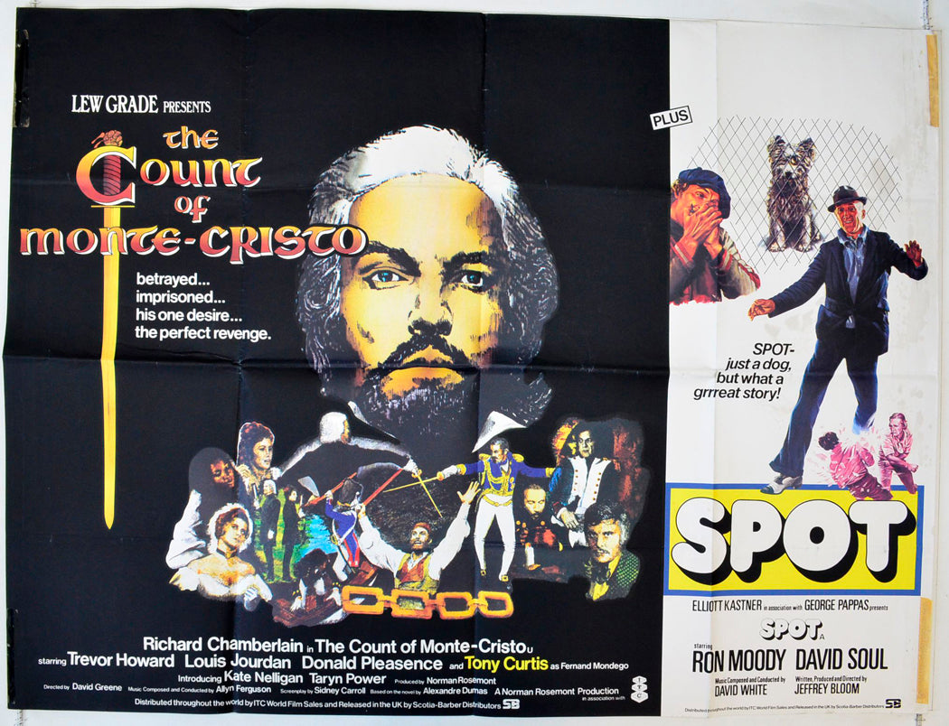 The Count Of Monte Cristo / Spot (Double Bill) Original British Quad Poster - Movie Poster