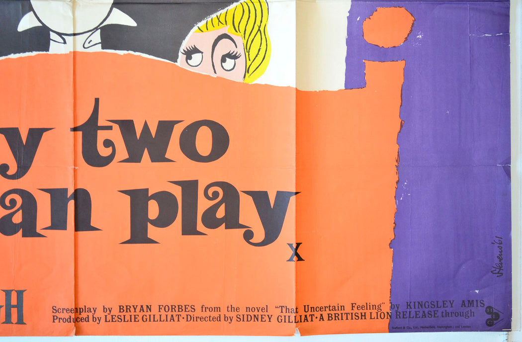 “Only Two Can Play” Original British Quad Poster - Movie Poster
