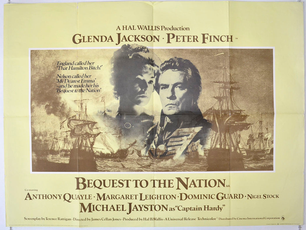 Bequest To The Nation (a.k.a. e Nelson Affair) Original British Quad Poster - Movie Poster