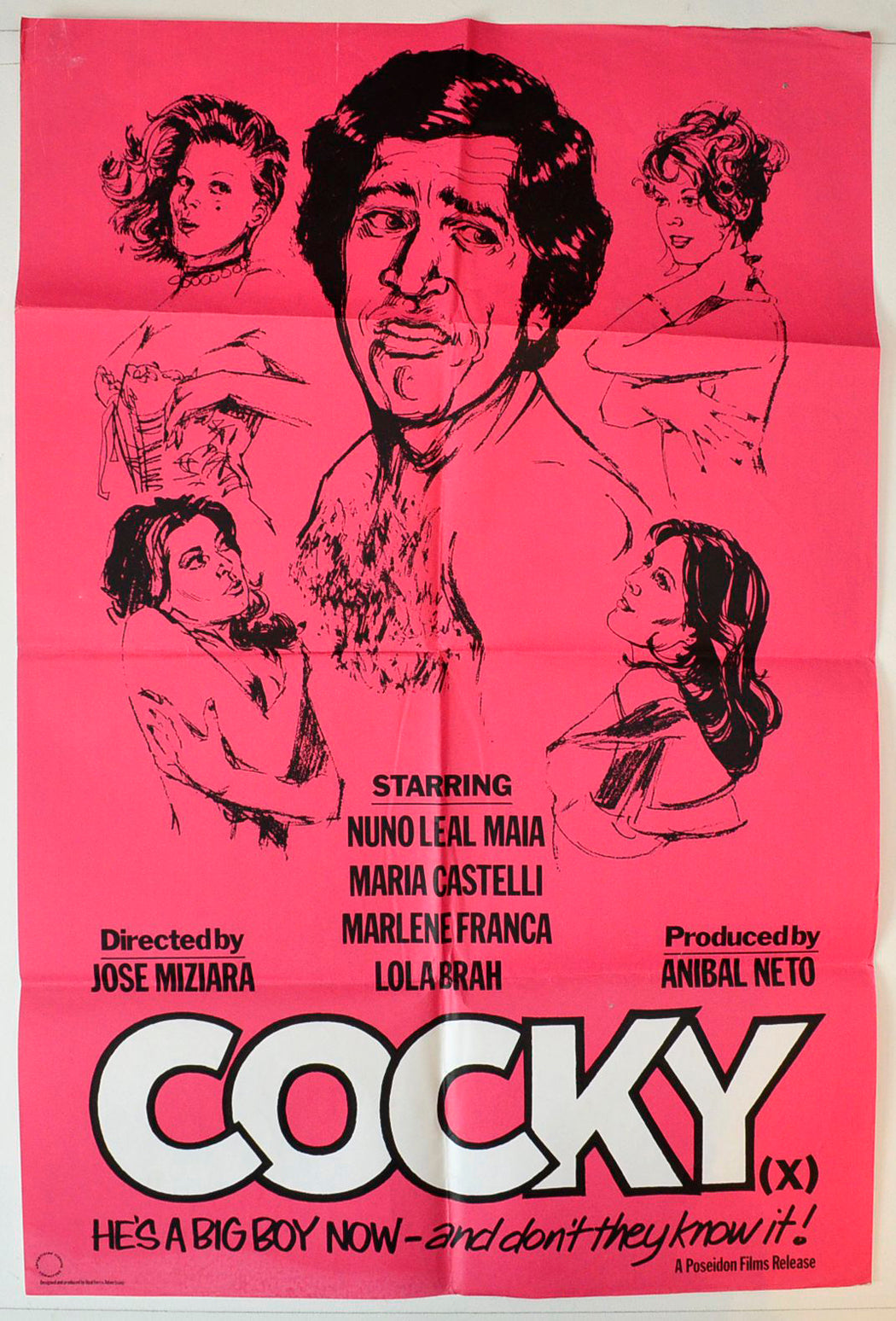 Cocky (a.k.a. O Bem Dotado - O Homem de Itu) Original Double Crown Poster - Movie Poster