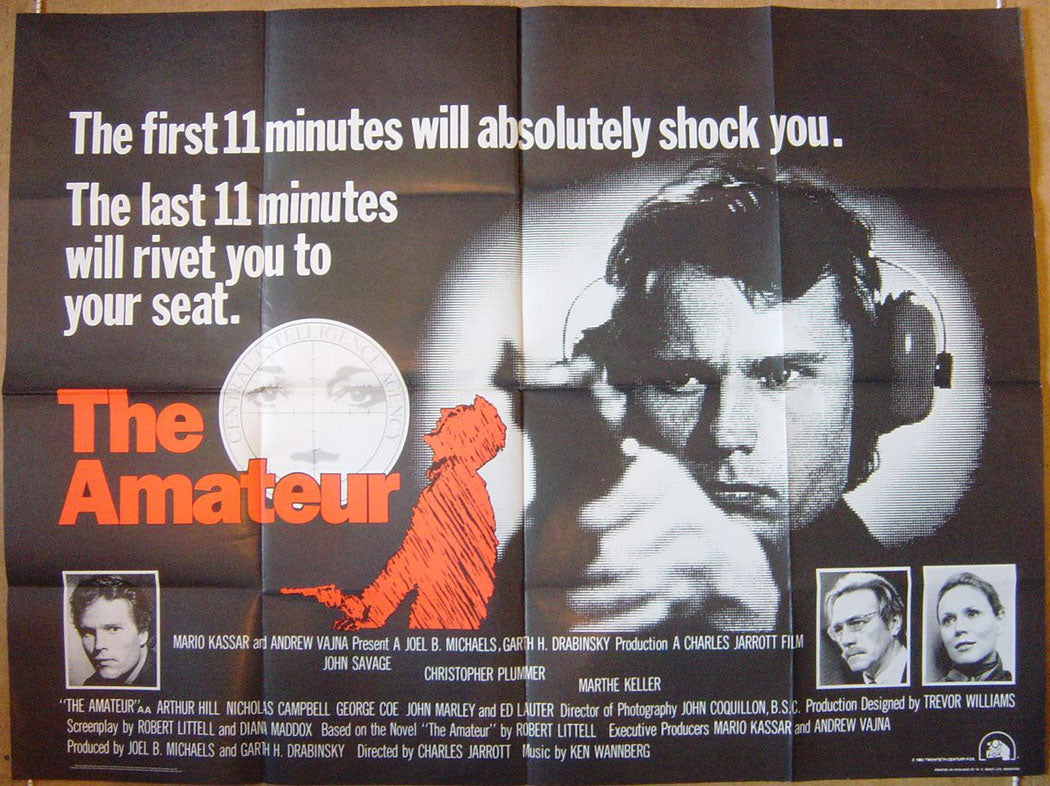 The Amateur Original Quad Movie Poster