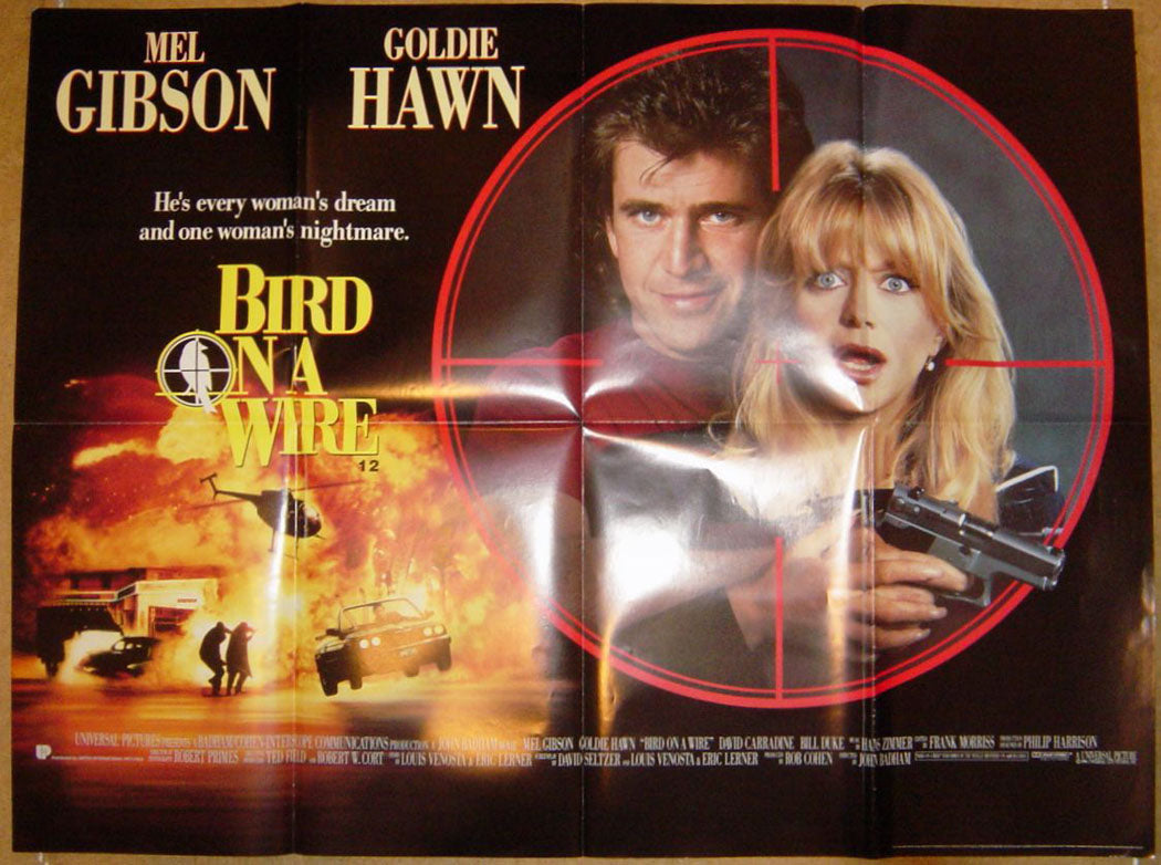 Bird On A Wire Original Quad Movie Poster