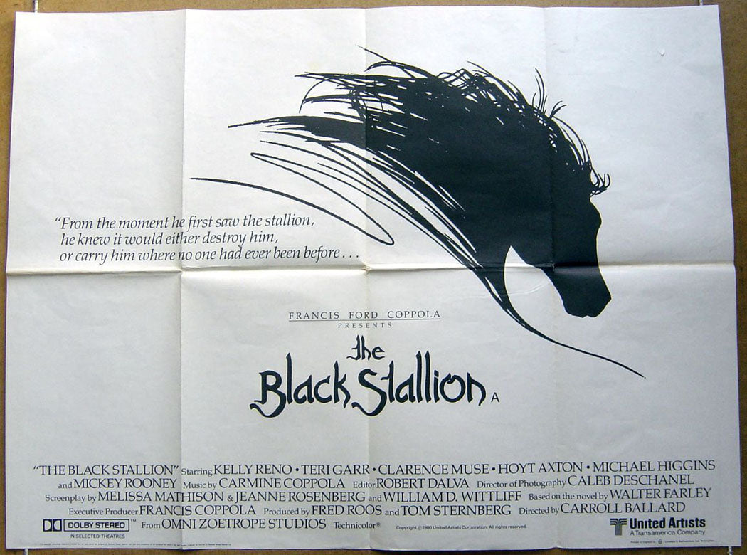 The Black Stallion Original Quad Movie Poster