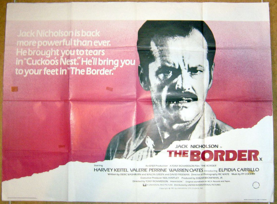 The Border Original Quad Movie Poster