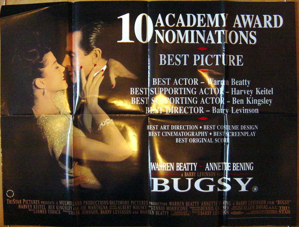 Bugsy Original Quad Movie Poster