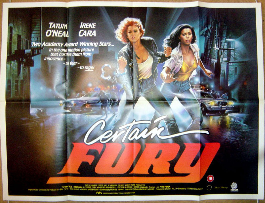 Certain Fury Original Quad Movie Poster