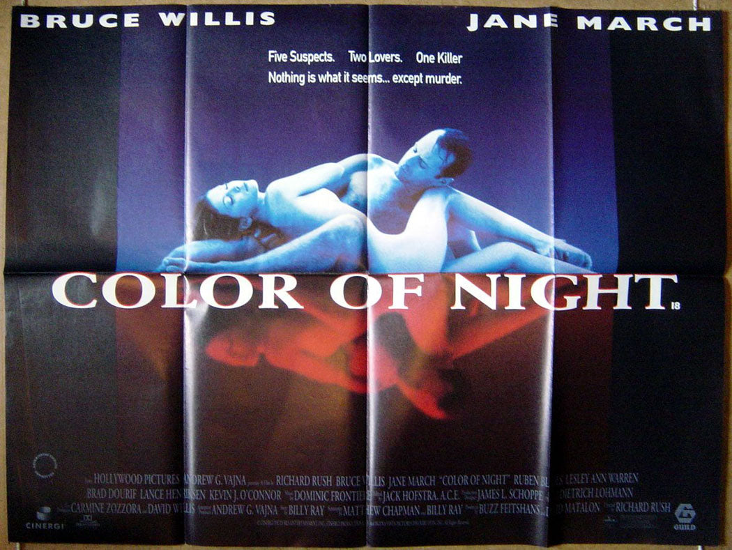 Color Of Night Original Quad Movie Poster