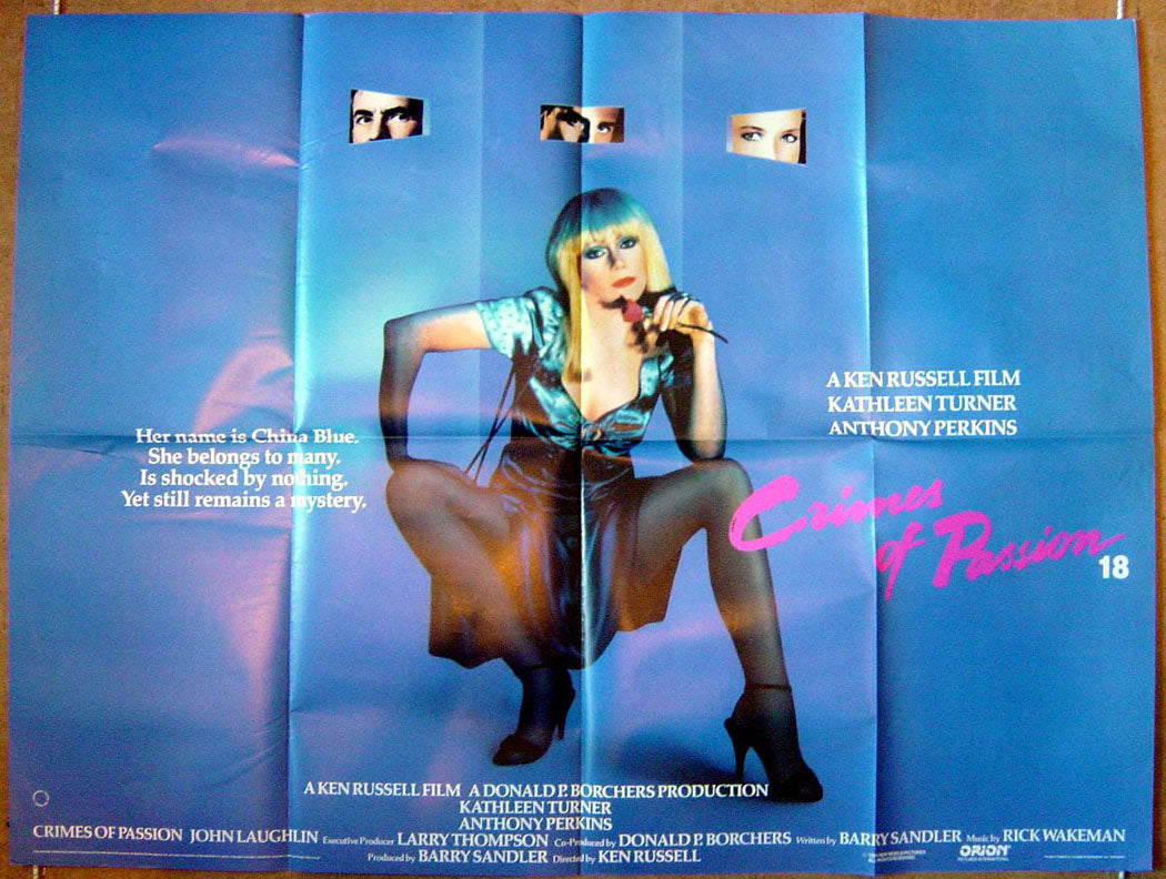 Crimes Of Passion Original Quad Movie Poster