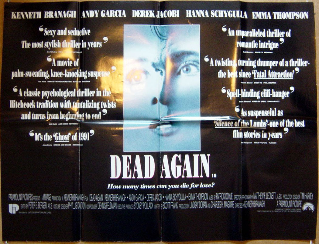 Dead Again Original Quad Movie Poster