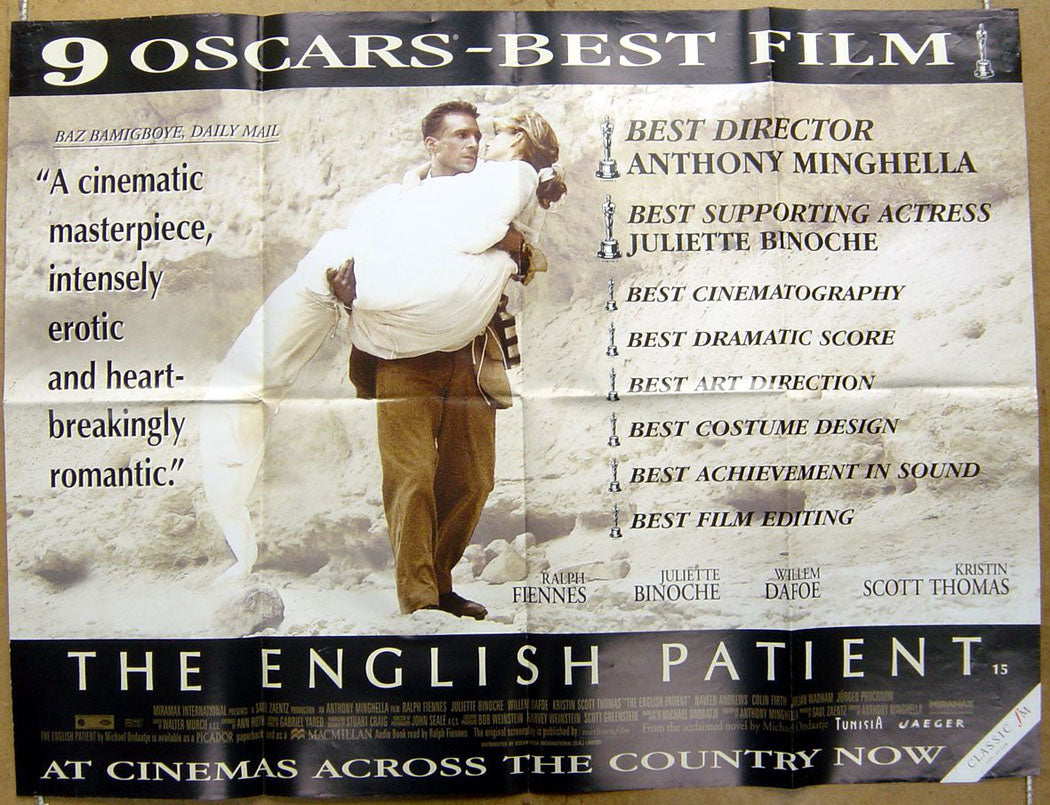The English Patient Original Original Quad Movie Poster