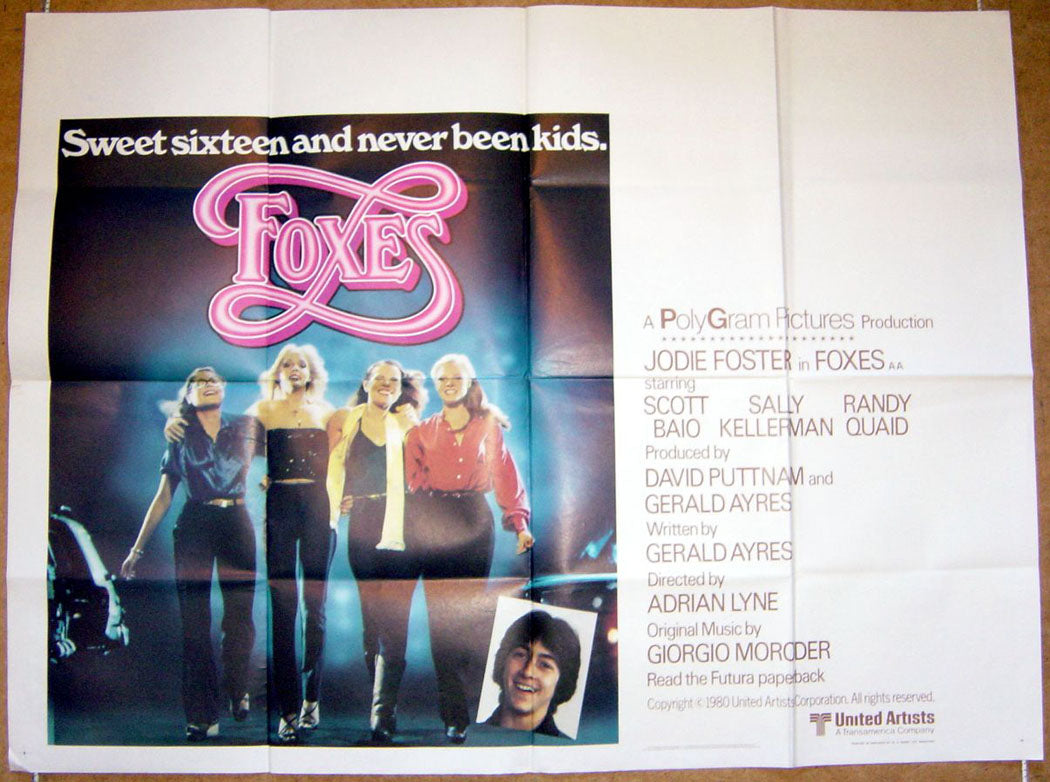 Foxes Original Quad Movie Poster