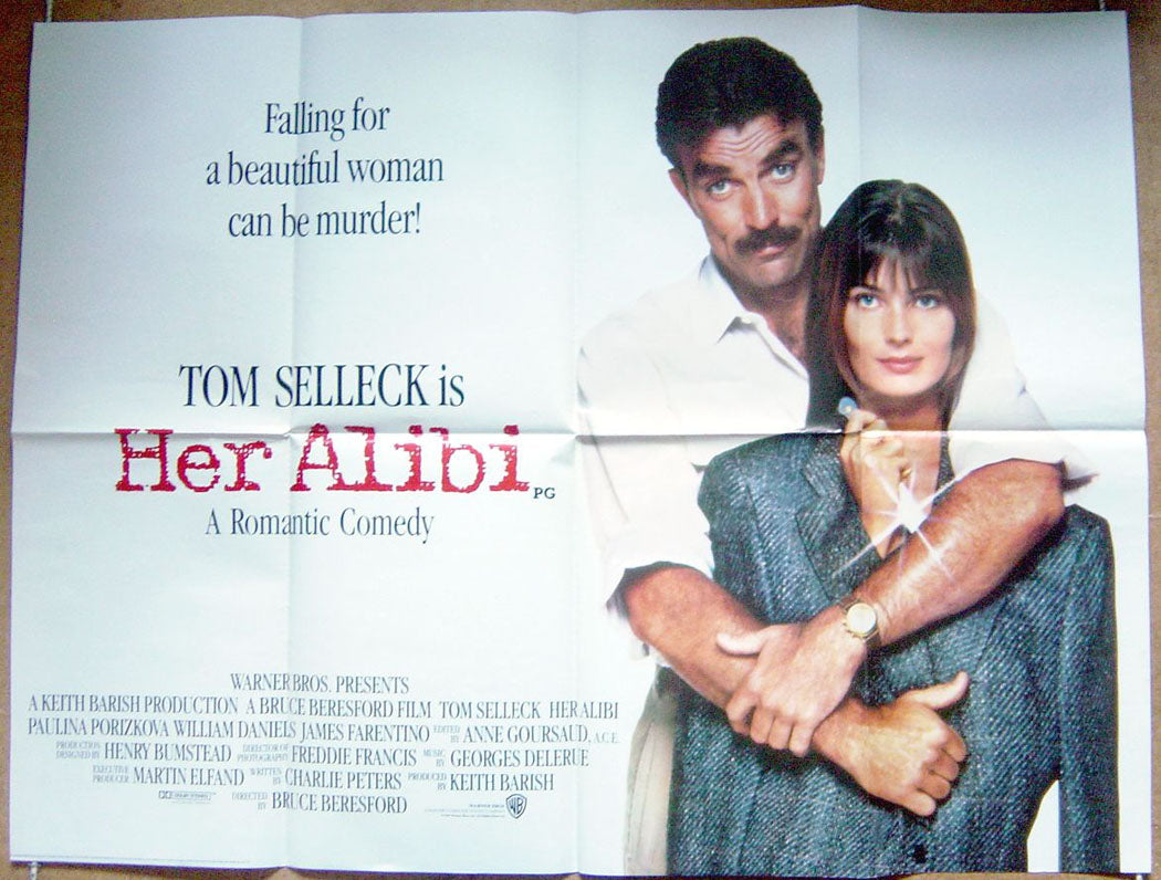 Her Alibi Original Quad Movie Poster