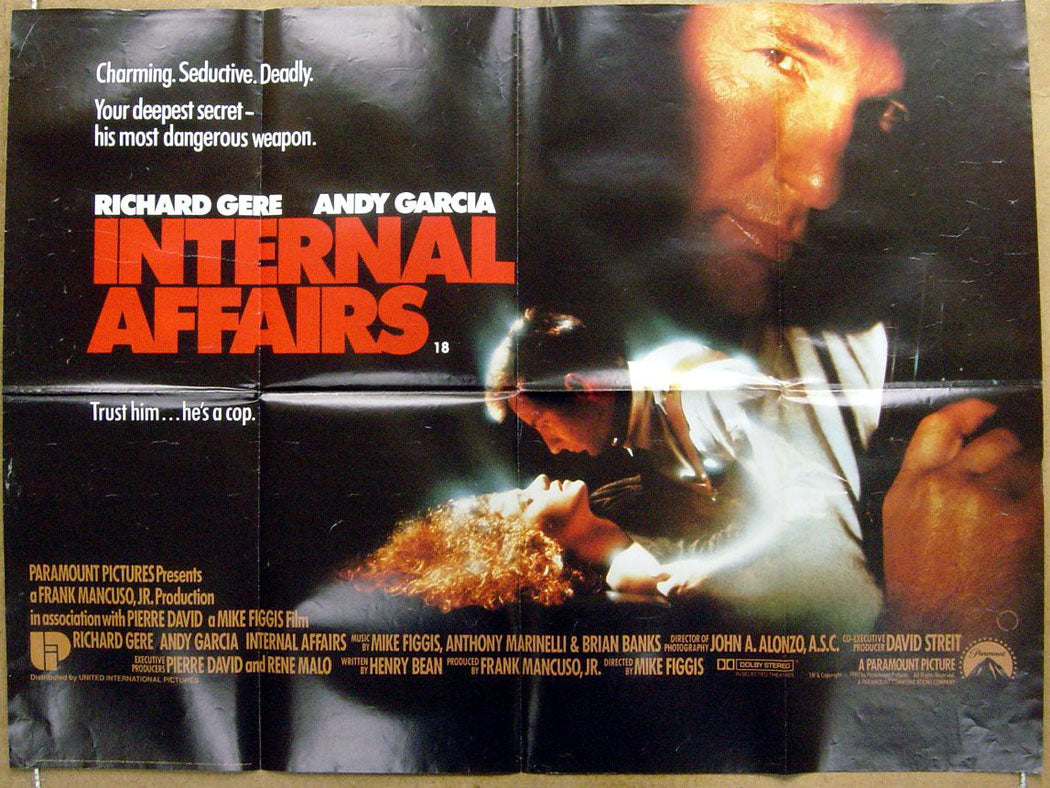 Internal Affairs Original Quad Movie Poster