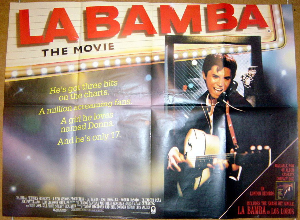 La Bamba Original Quad Movie Poster