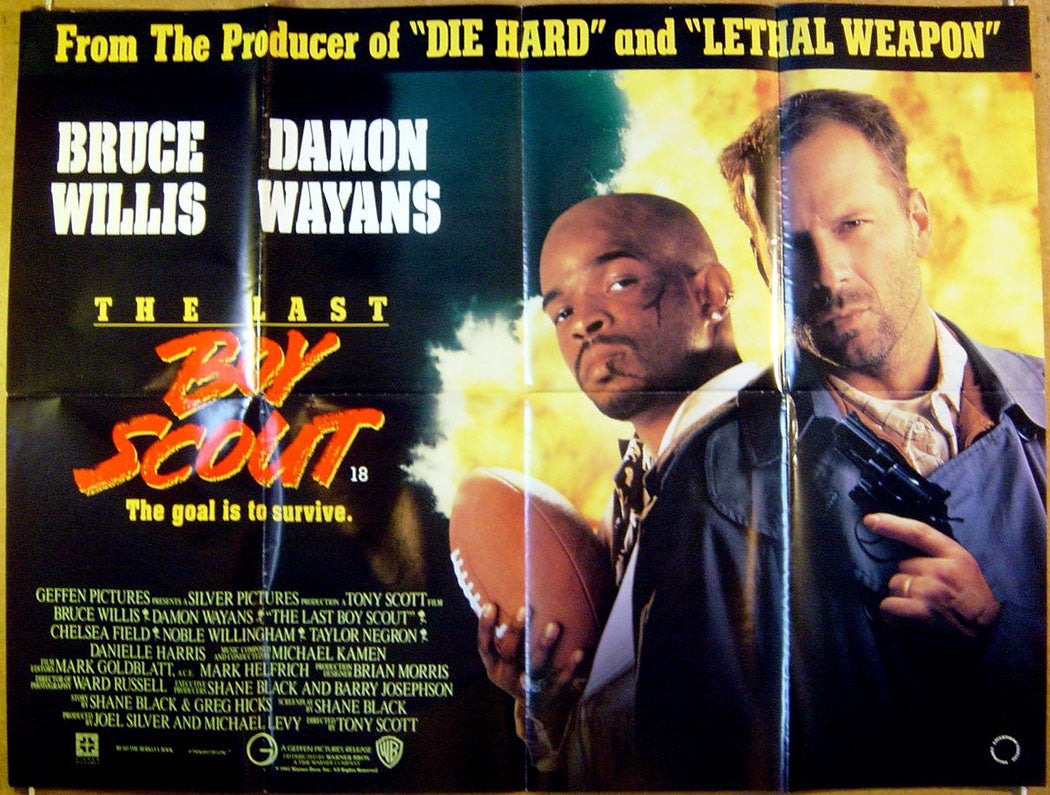 The Last Boy Scout Original Quad Movie Poster