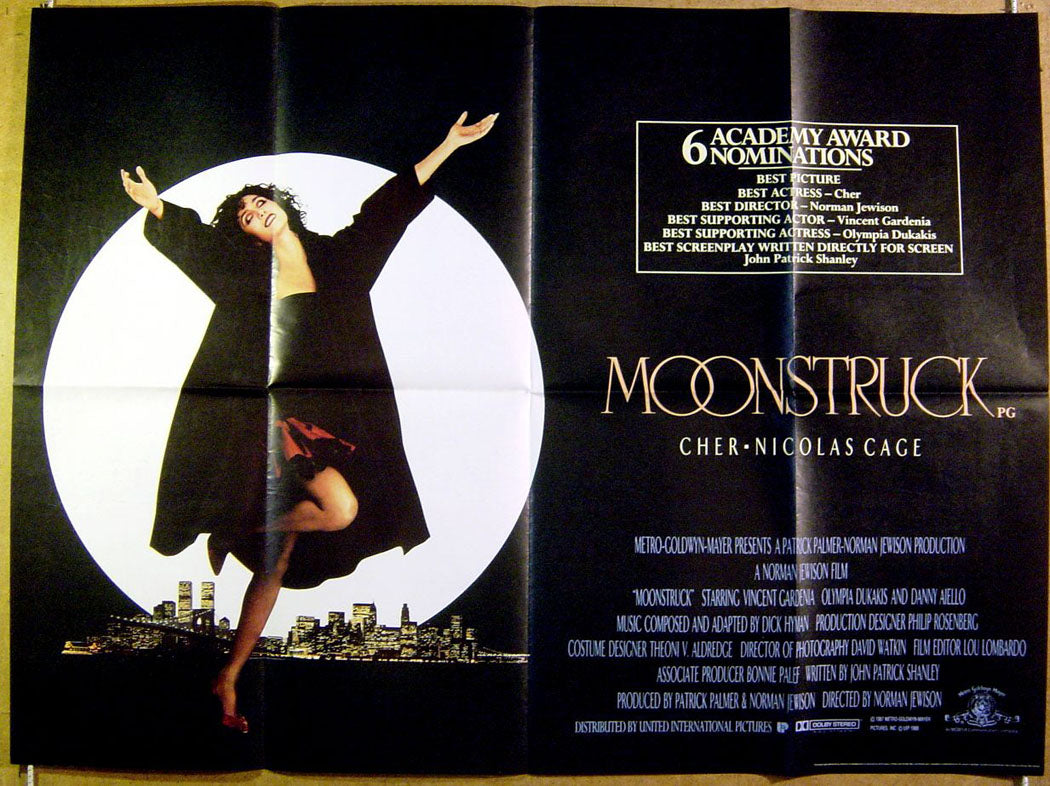 Moonstruck Original Quad Movie Poster