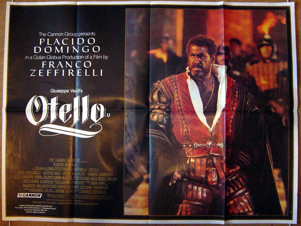 Otello Original Quad Movie Poster