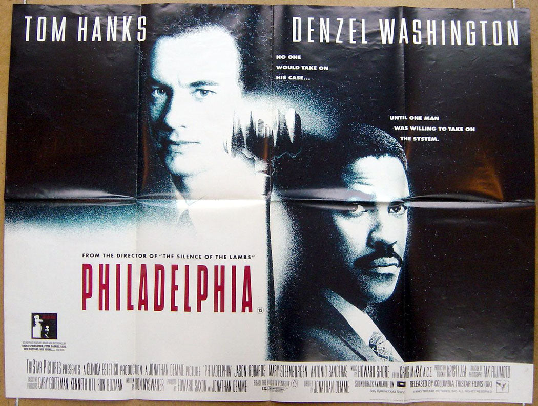 Philadelphia Original Quad Movie Poster
