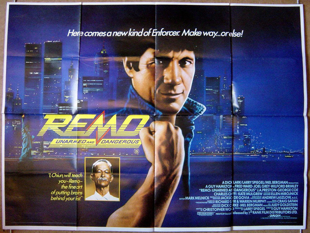 Remo - Unarmed and Dangerous Original Quad Movie Poster