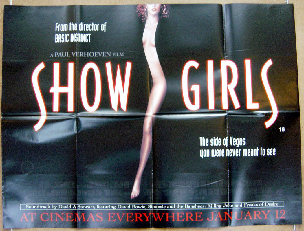 Showgirls Original Quad Movie Poster