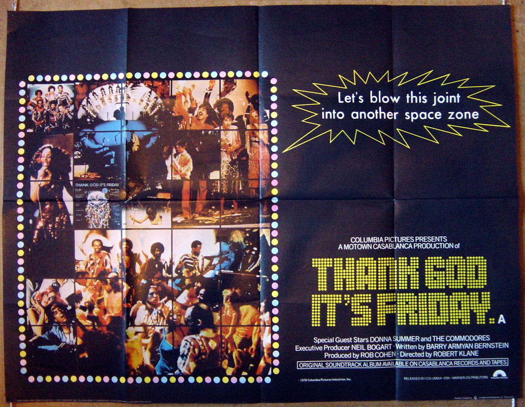 Thank God It's Friday Original Quad Movie Poster