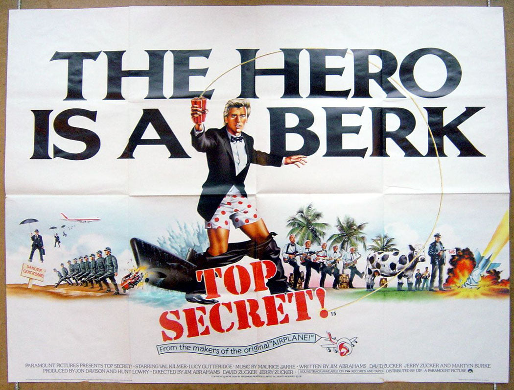 Top Secret Original Quad Movie Poster