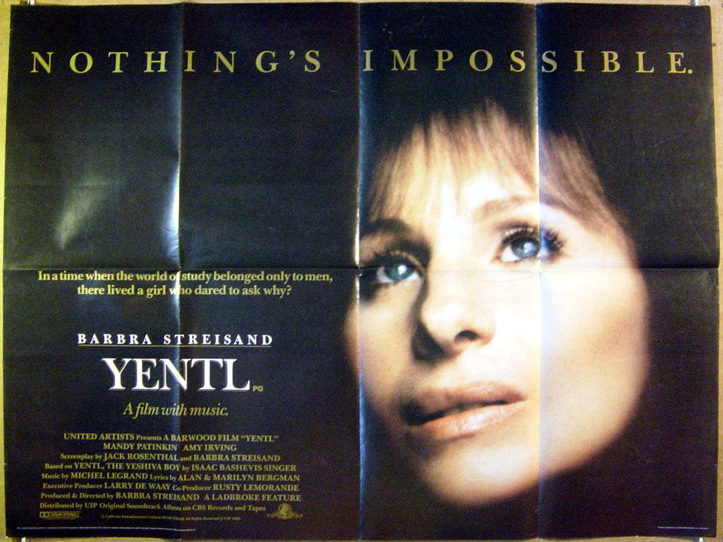 Yentl Original Quad Movie Poster