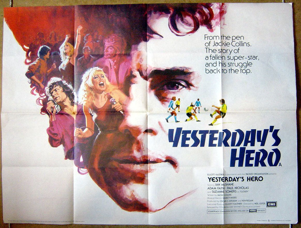 Yesterday's Hero Original Quad Movie Poster