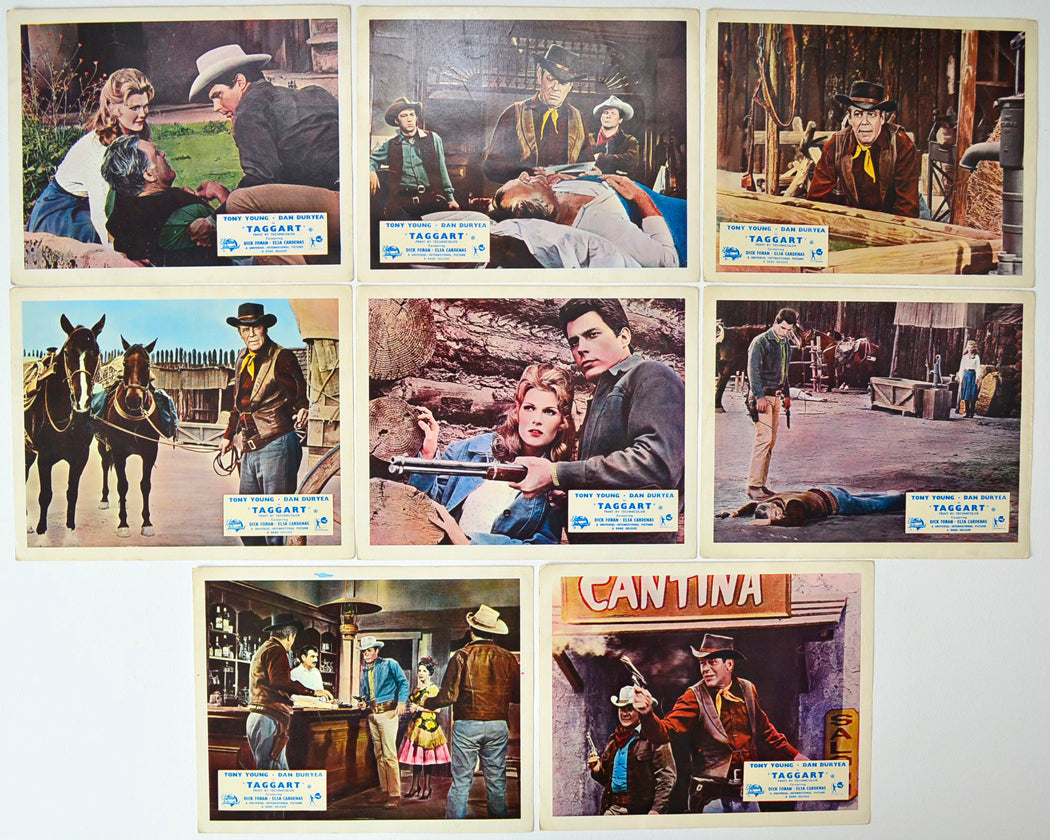 Taggart Set of 8 Original Lobby Cards / Colour Front Of House Stills