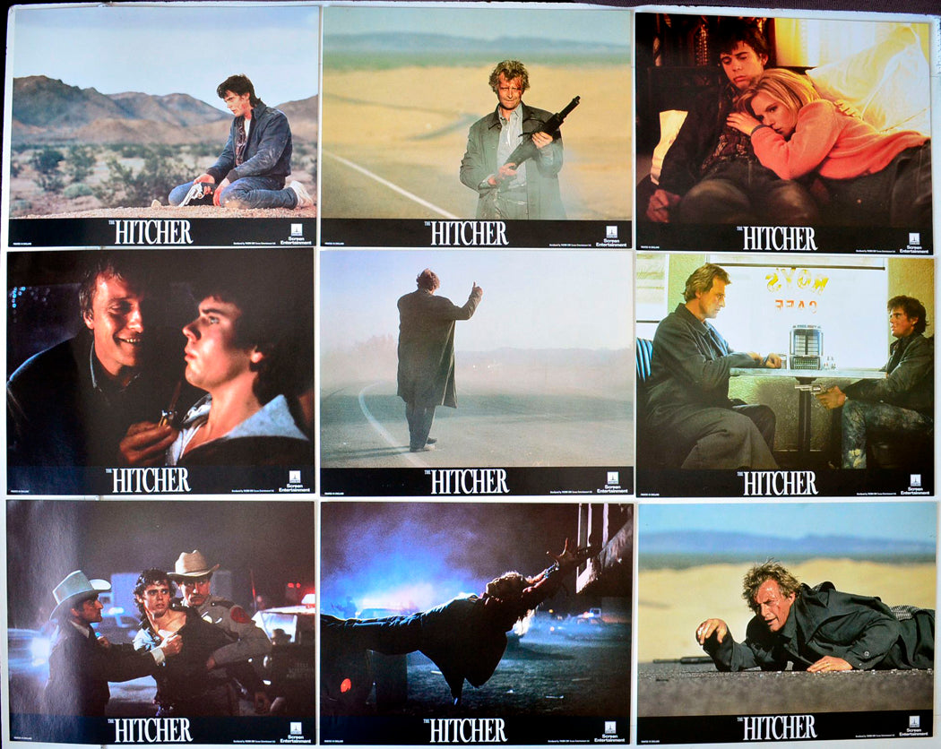The Hitcher Set of 10 Original UK Cinema Lobby Cards