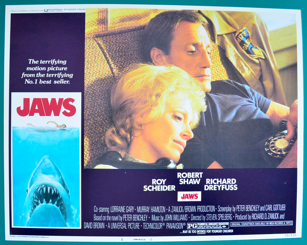 Jaws Original USA Cinema Lobby Card #5