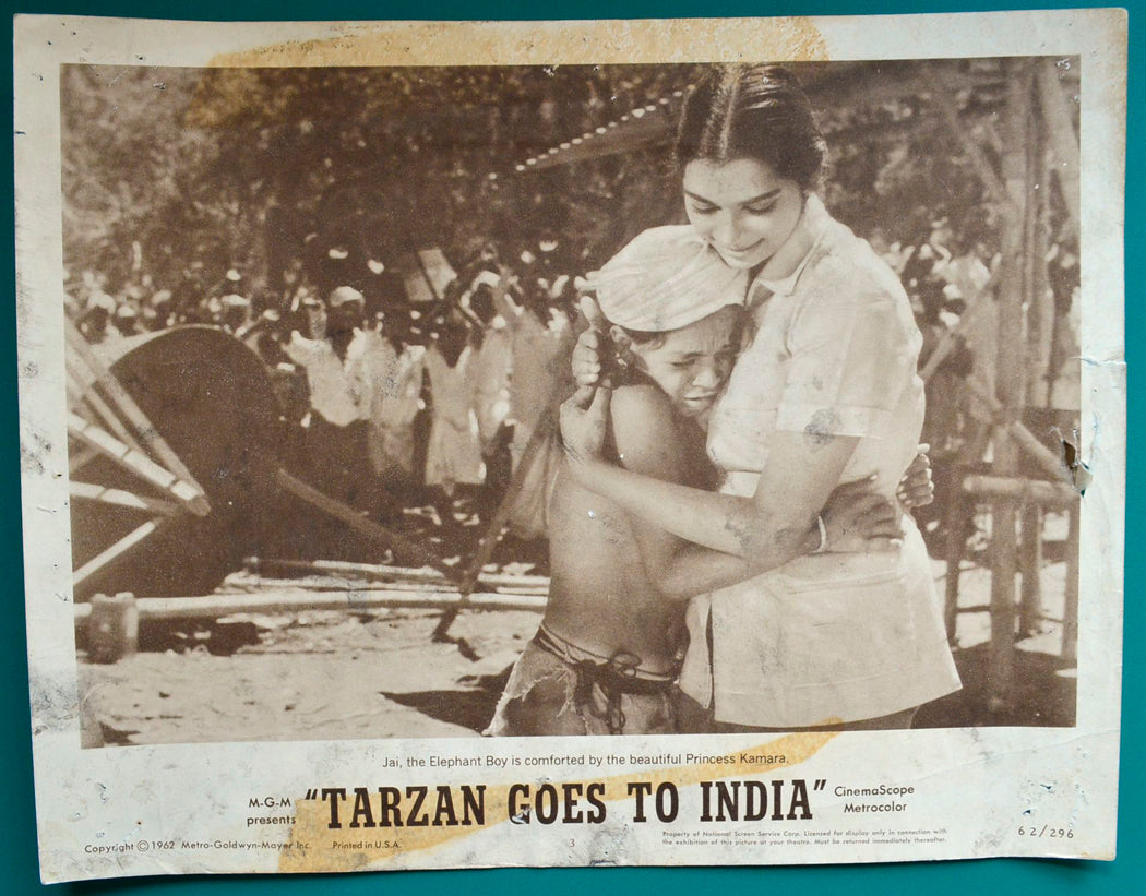 Tarzan Goes To India Original USA Cinema Lobby Card #3
