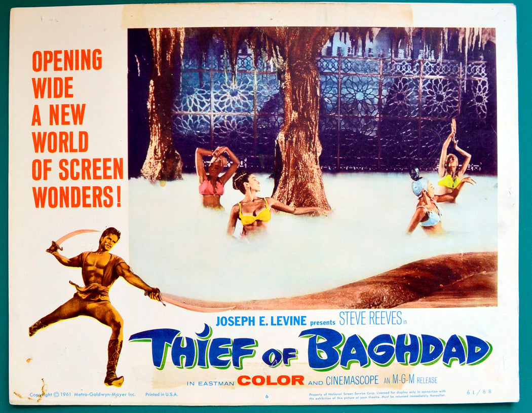 Theif Of Baghdad (a.k.a. Il ladro di Bagdad) Original USA Cinema Lobby Card #6