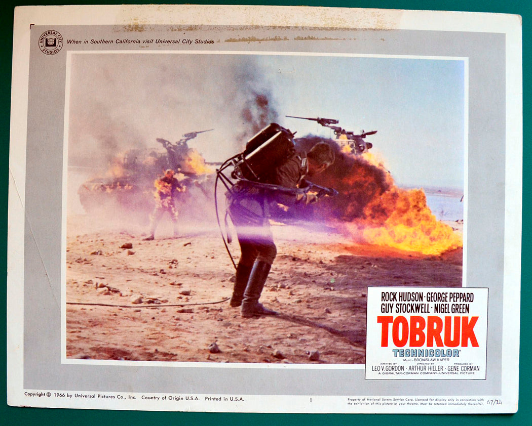 Tobruk Original USA Cinema Lobby Card #1