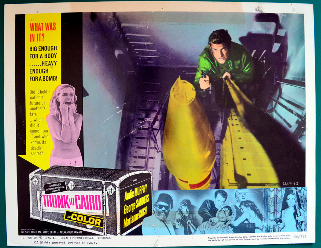 Trunk To Cairo (a.k.a. Einer spielt falsch) Original USA Cinema Lobby Card #1