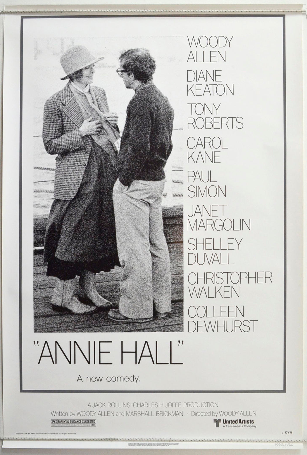 Annie Hall (1977 re-release Poster) Original One Sheet Poster - Movie Poster