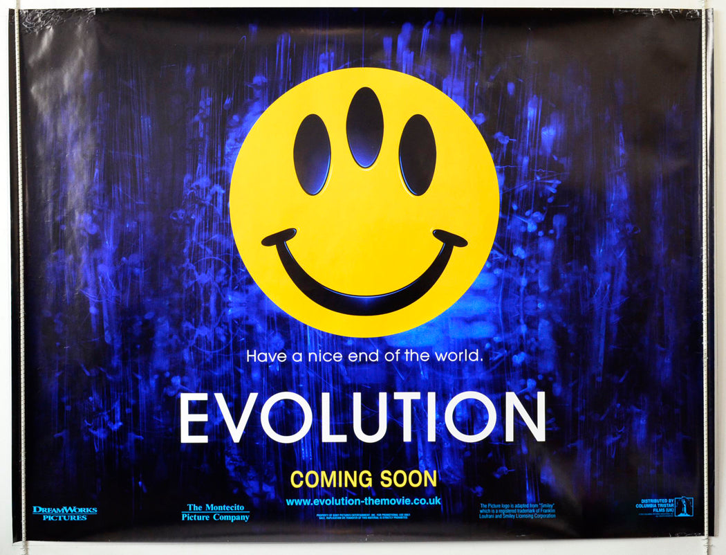 Evolution (Teaser / Advance Version) Original British Quad Poster - Movie Poster