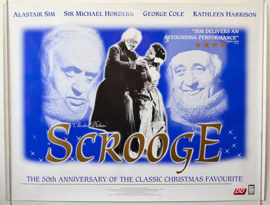 Scrooge (50th Anniversary Poster) Original British Quad Poster - Movie Poster