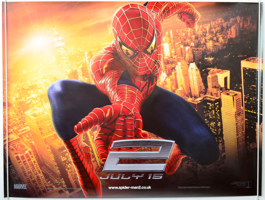 Spider-Man 2 (Teaser Version 2) Original British Quad Poster - Movie Poster