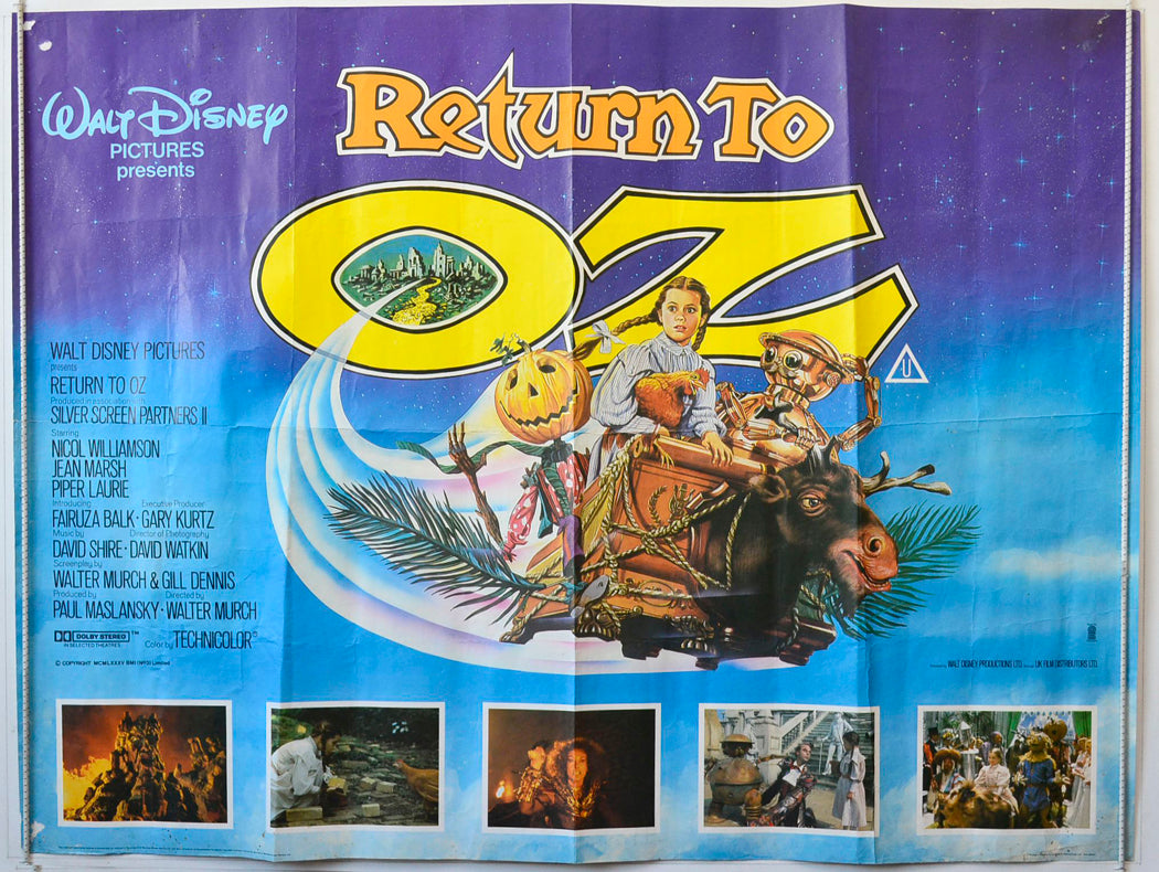 Return To Oz Original British Quad Poster - Movie Poster