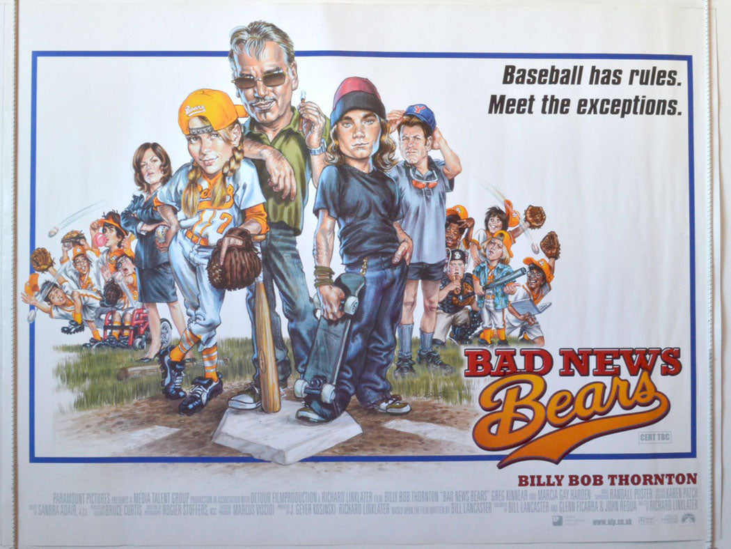 Bad News Bears Original British Quad Poster - Movie Poster